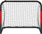 vidaXL - Voetbaldoel - met - net - 90x48x71 - cm - staal - rood - en - zwart