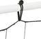 vidaXL - Voetbalrebounder - 184x61x123 - cm - staal - en - PE - wit - en - zwart