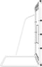 vidaXL - Voetbalrebounder - 184x61x123 - cm - staal - en - PE - wit - en - zwart
