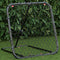 vidaXL Voetbalrebounder verstelbaar 84x73x60-80 cm staal zwart