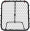 vidaXL Voetbalrebounder verstelbaar 84x73x60-80 cm staal zwart