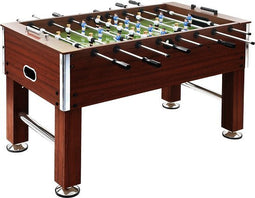 vidaXL Voetbaltafel 60 kg 140x74.5x87.5 cm staal bruin