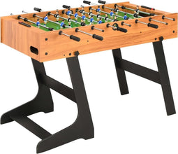 vidaXL Voetbaltafel inklapbaar 121x61x80 cm lichtbruin