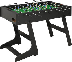 vidaXL Voetbaltafel inklapbaar 121x61x80 cm zwart