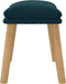vidaXL - Voetenbank - 45x29,5x35 - cm - fluweel - blauw