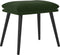 vidaXL - Voetenbank - 45x29,5x35 - cm - fluweel - donkergroen