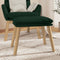 vidaXL - Voetenbank - 45x29,5x35 - cm - fluweel - donkergroen
