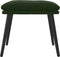 vidaXL - Voetenbank - 45x29,5x35 - cm - fluweel - donkergroen