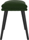 vidaXL - Voetenbank - 45x29,5x35 - cm - fluweel - donkergroen