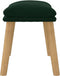 vidaXL - Voetenbank - 45x29,5x35 - cm - fluweel - donkergroen