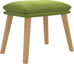 vidaXL - Voetenbank - 45x29,5x35 - cm - fluweel - lichtgroen