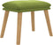 vidaXL - Voetenbank - 45x29,5x35 - cm - fluweel - lichtgroen