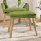 vidaXL - Voetenbank - 45x29,5x35 - cm - fluweel - lichtgroen