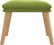 vidaXL - Voetenbank - 45x29,5x35 - cm - fluweel - lichtgroen