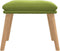 vidaXL - Voetenbank - 45x29,5x35 - cm - fluweel - lichtgroen