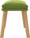 vidaXL - Voetenbank - 45x29,5x35 - cm - fluweel - lichtgroen
