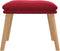 vidaXL - Voetenbank - 45x29,5x35 - cm - fluweel - wijnrood