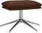 vidaXL - Voetenbank - 45x29,5x35 - cm - glanzend - kunstleer - bruin