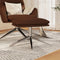 vidaXL - Voetenbank - 45x29,5x35 - cm - glanzend - kunstleer - bruin