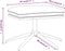 vidaXL - Voetenbank - 45x29,5x35 - cm - glanzend - kunstleer - bruin