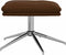 vidaXL - Voetenbank - 45x29,5x35 - cm - glanzend - kunstleer - bruin