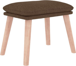 vidaXL - Voetenbank - 45x29,5x35 - cm - stof - bruin