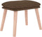 vidaXL - Voetenbank - 45x29,5x35 - cm - stof - bruin