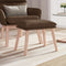 vidaXL - Voetenbank - 45x29,5x35 - cm - stof - bruin