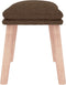 vidaXL - Voetenbank - 45x29,5x35 - cm - stof - bruin