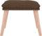 vidaXL - Voetenbank - 45x29,5x35 - cm - stof - bruin