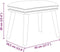 vidaXL - Voetenbank - 45x29,5x35 - cm - stof - crèmekleurig