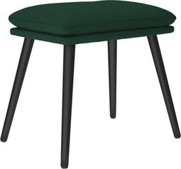 vidaXL - Voetenbank - 45x29,5x35 - cm - stof - donkergroen
