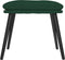 vidaXL - Voetenbank - 45x29,5x35 - cm - stof - donkergroen