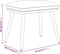 vidaXL - Voetenbank - 45x29,5x35 - cm - stof - donkergroen