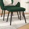 vidaXL - Voetenbank - 45x29,5x35 - cm - stof - donkergroen