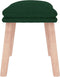 vidaXL - Voetenbank - 45x29,5x35 - cm - stof - donkergroen