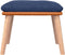 vidaXL - Voetenbank - 45x29,5x35 - cm - stof - en - kunstleer - blauw