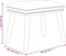 vidaXL - Voetenbank - 45x29,5x35 - cm - stof - en - kunstleer - lichtgrijs