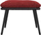 vidaXL - Voetenbank - 45x29,5x35 - cm - stof - en - kunstleer - wijnrood