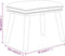 vidaXL - Voetenbank - 45x29,5x35 - cm - stof - en - kunstleer - crèmekleurig