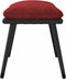 vidaXL - Voetenbank - 45x29,5x35 - cm - stof - en - kunstleer - wijnrood