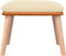 vidaXL - Voetenbank - 45x29,5x35 - cm - stof - en - kunstleer - crèmekleurig