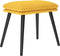 vidaXL - Voetenbank - 45x29,5x35 - cm - stof - mosterdgeel