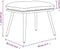 vidaXL - Voetenbank - 45x29,5x35 - cm - stof - mosterdgeel