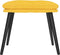 vidaXL - Voetenbank - 45x29,5x35 - cm - stof - mosterdgeel
