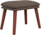 vidaXL - Voetenbank - 45x29,5x35 - cm - stof - taupe