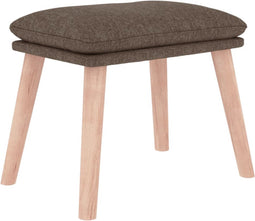vidaXL - Voetenbank - 45x29,5x35 - cm - stof - taupe