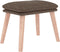 vidaXL - Voetenbank - 45x29,5x35 - cm - stof - taupe