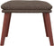 vidaXL - Voetenbank - 45x29,5x35 - cm - stof - taupe