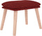 vidaXL - Voetenbank - 45x29,5x35 - cm - stof - wijnrood